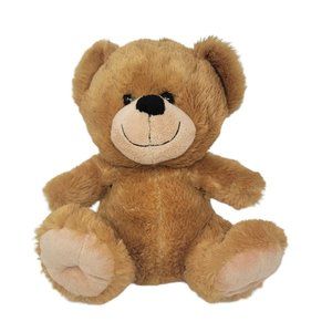 Teddy Bear Stuffed Plush Animal 13" Sitting Light Brown Soft Dan Dee